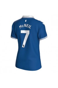 Everton Dwight McNeil #7 Jalkapallovaatteet Naisten Kotipaita 2023-24 Lyhythihainen